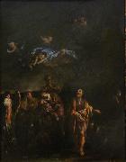 Giuseppe Maria Crespi La Fuite en Egypte oil painting on canvas